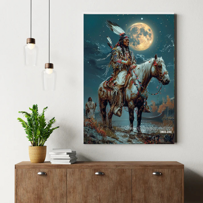 Lunar Canoe Voyage Canvas