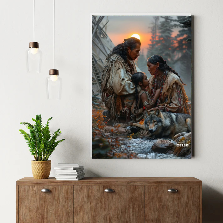 Family of the Wild: A Sacred Bond Canvas