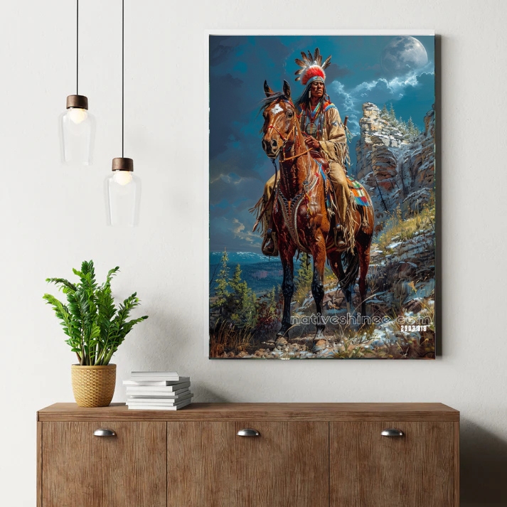 Lunar Peak Vigil Canvas