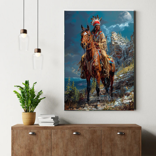 Lunar Peak Vigil Canvas