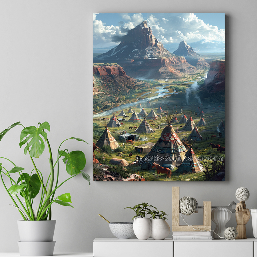 Valley of the Ancestors Native American Canvas