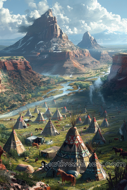 Valley of the Ancestors Native American Canvas