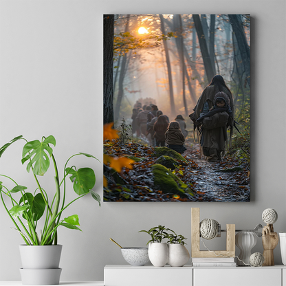 Trail of Tears Native American Morning Path of Ancestors Canvas