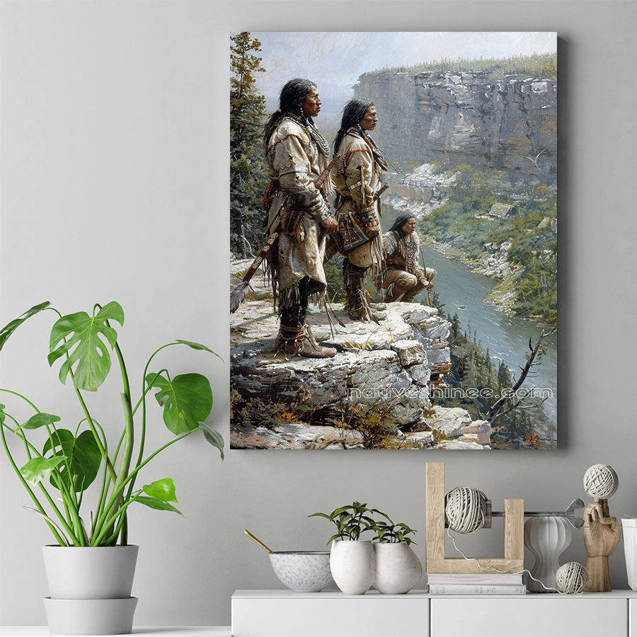 Spirits of the High Ground Native American Canvas