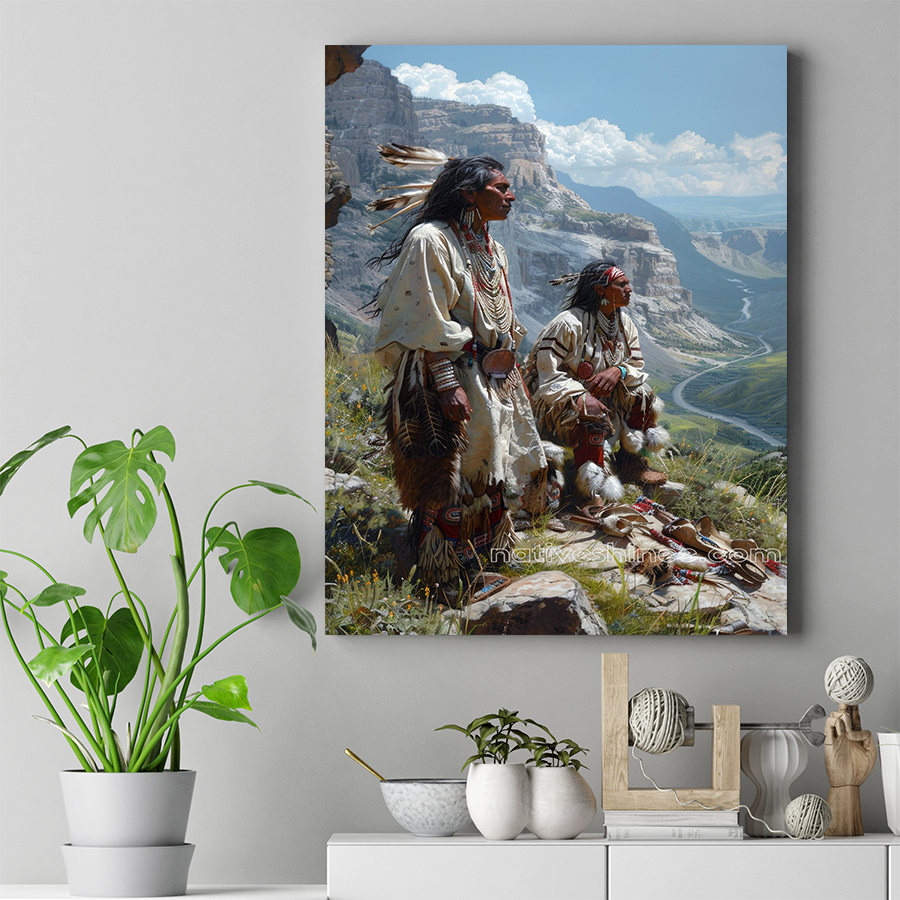 Journey Beyond the Valley Native American Canvas