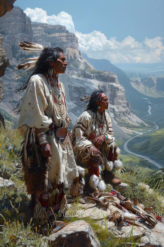 Journey Beyond the Valley Native American Canvas