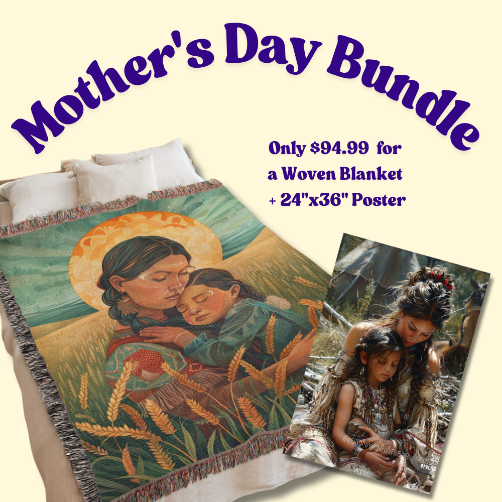 Mother's Day Bundle: 1 Woven Blanket + 24"x36" Poster