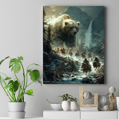 Legends of the Bear Spirit Native American Canvas