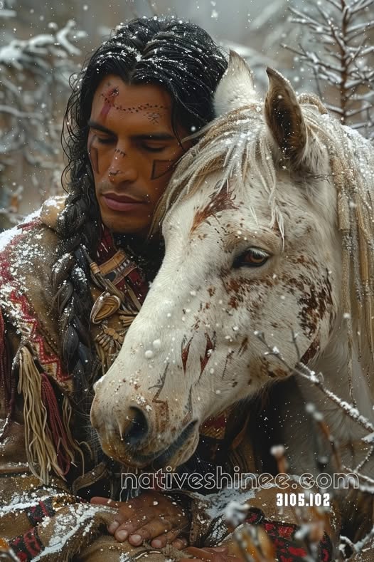 Companions in the Snow Canvas