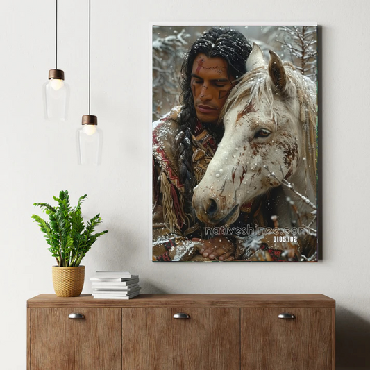 Companions in the Snow Canvas