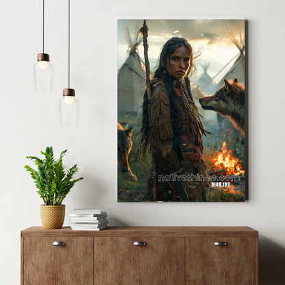 Ancestral Desert Moon Canvas