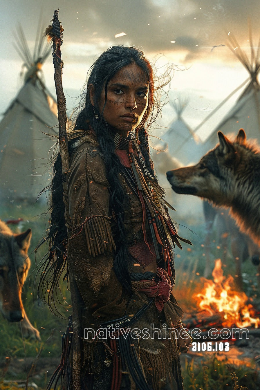 Ancestral Desert Moon Canvas