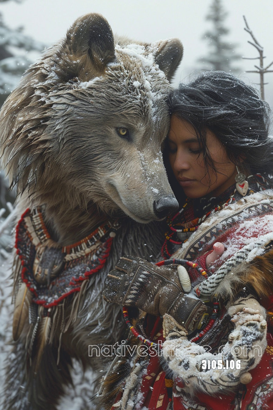 Winter Wolf Bond Canvas