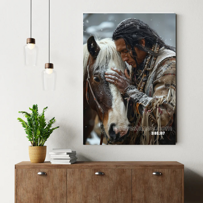 Bond in the Blizzard Canvas