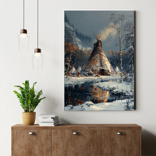 Afternoon Harmony by the Lake Canvas