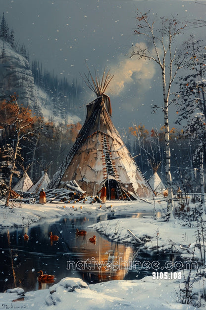 Afternoon Harmony by the Lake Canvas