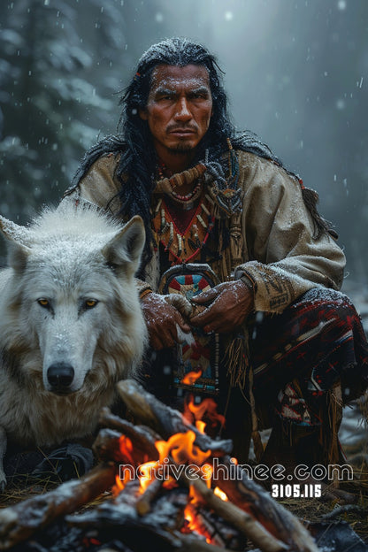 Winter Wolf Alliance Canvas