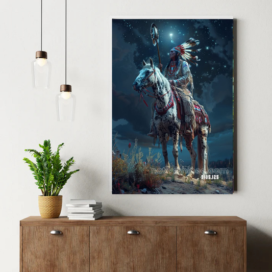 Vigil of the Dawn Coyote Canvas