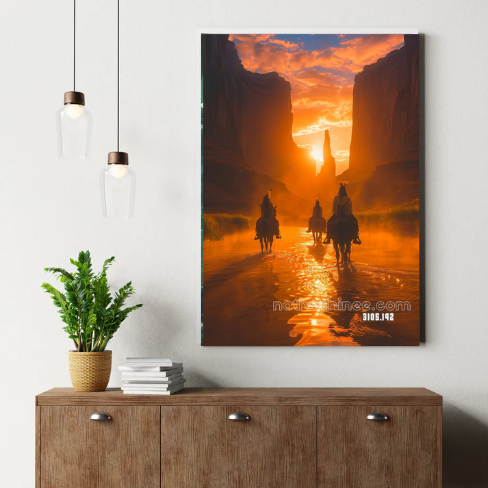 Canyon Sunset Trail Canvas