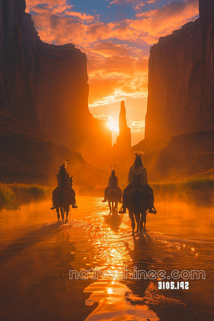 Canyon Sunset Trail Canvas