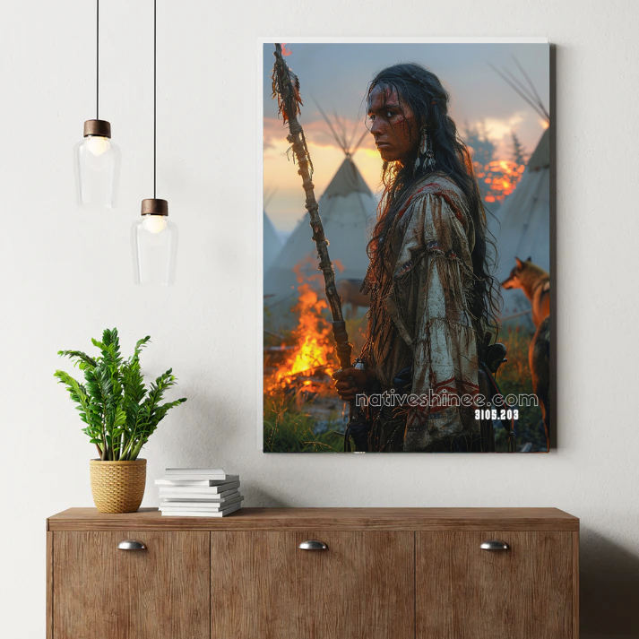 Torchbearer's Fox Vigil Canvas