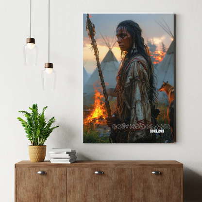 Torchbearer's Fox Vigil Canvas