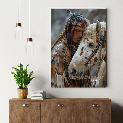 Winter's Sacred Bond Canvas