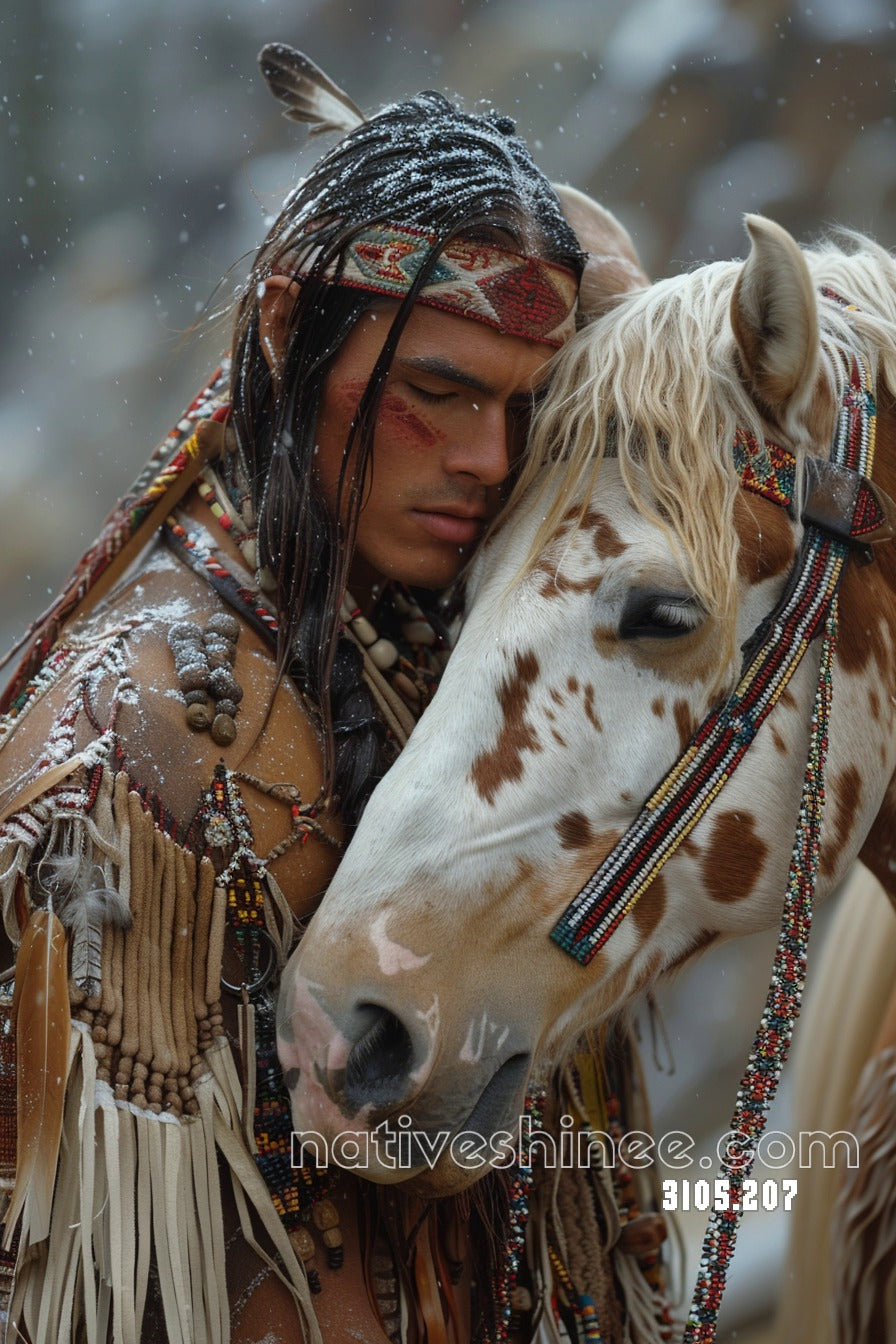 Winter's Sacred Bond Canvas