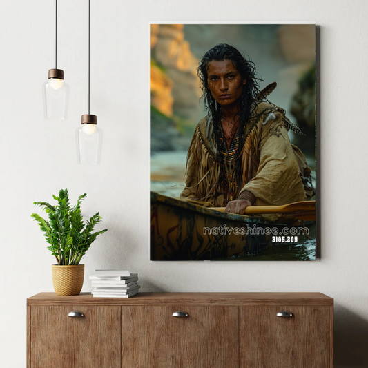 Living Waters Native American Canvas