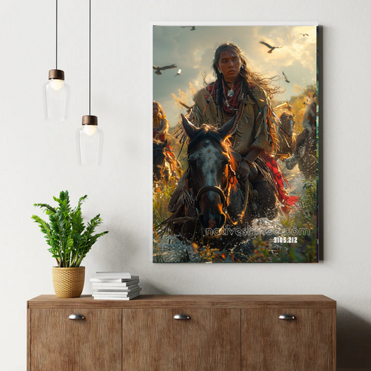 Dawn's Valiant Charge Canvas
