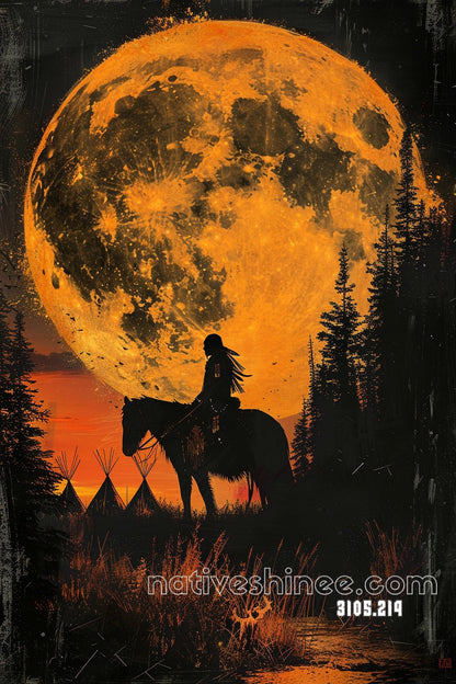 Harvest Moon Rider Canvas