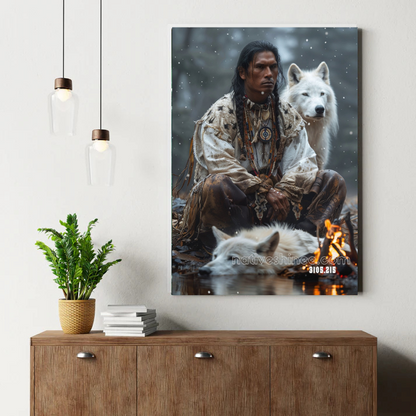 Winter Wolf Companions  Canvas