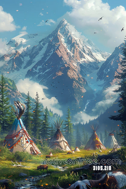 Valley of the Tipis Canvas