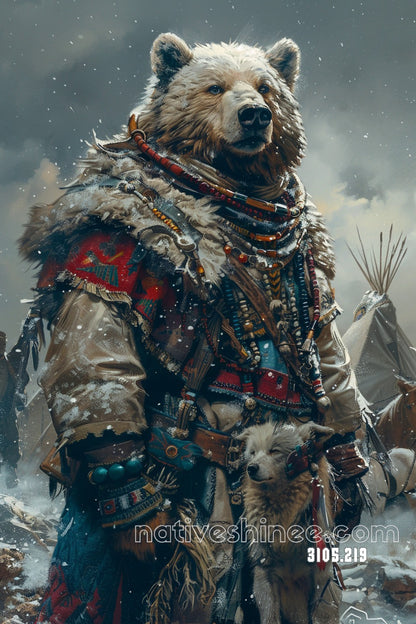 Arctic Bear Chieftain Canvas
