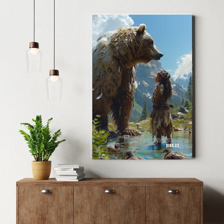 Song of the Rainy Buffalo Canvas