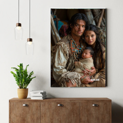 Sacred Family Embrace Canvas
