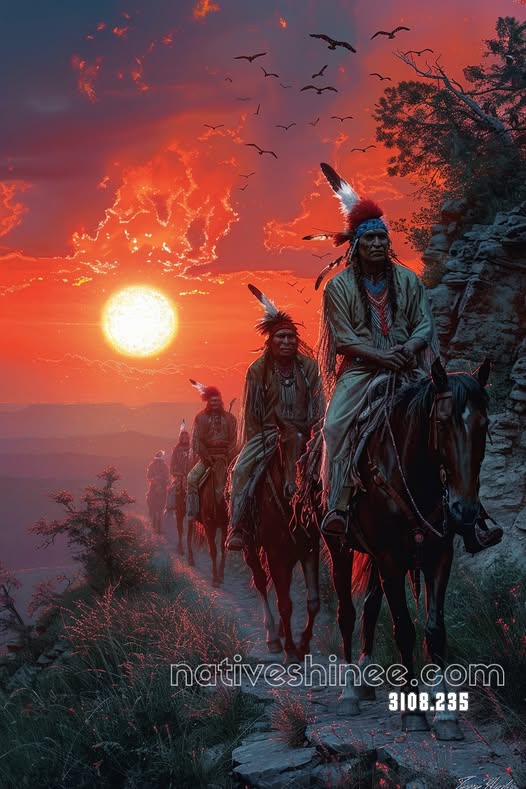Riders of the Setting Sun Canvas CAnvas