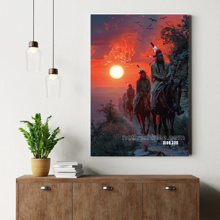 Riders of the Setting Sun Canvas CAnvas