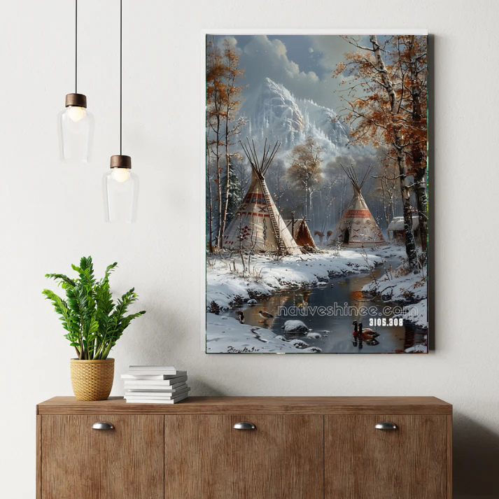 Whispers of the Winter Valley Canvas