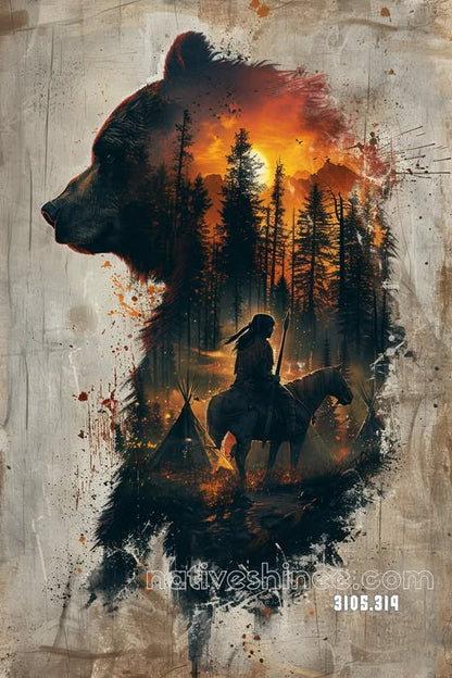 Sunlit Archer of the Wild Grasses Canvas