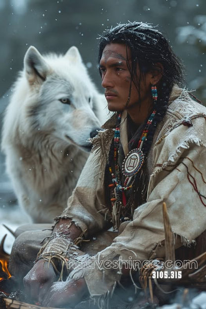 Elder of the Misty Morning Prayer Canvas