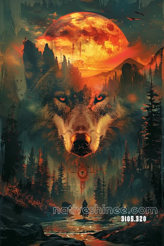 Night Fire Sage Canvas