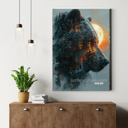 River Fish Child Canvas