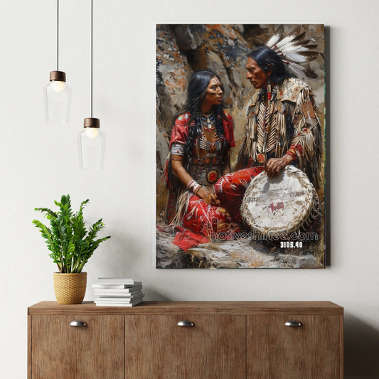Meadow Herb Child Canvas