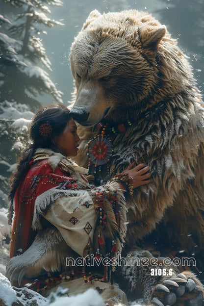 Guardian of the Mountain Wolves Canvas