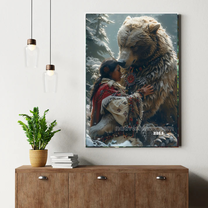 Guardian of the Mountain Wolves Canvas