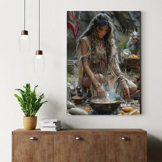 Song of the Rainy Raven Canvas