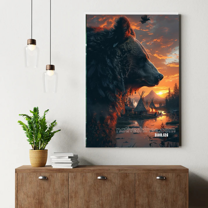 Song of the Winter Buffalo Canvas