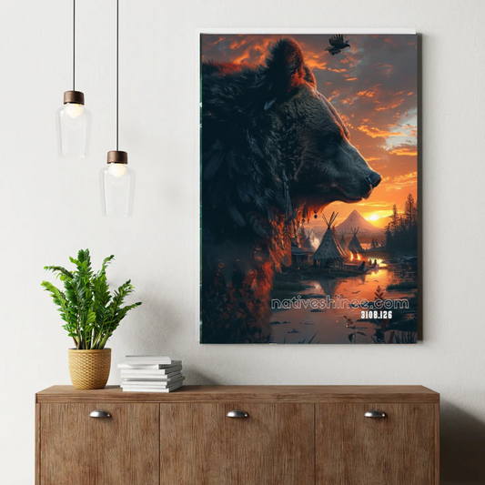 Song of the Winter Buffalo Canvas