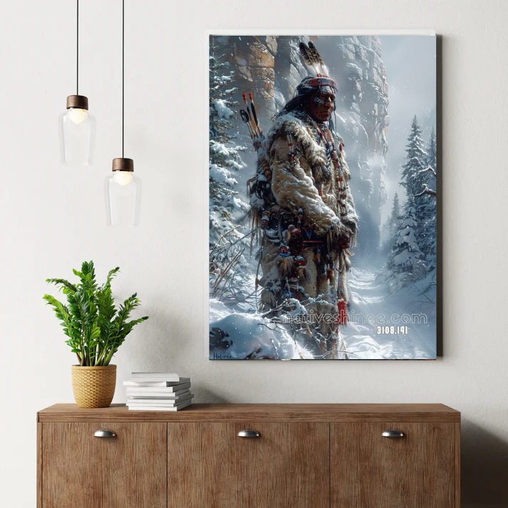 Guardian of the Winter Path Canvas